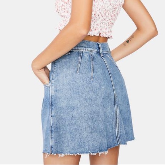 NWT Free People Cosmico Flirt Skirt in Rain Size 25 - Picture 3 of 4